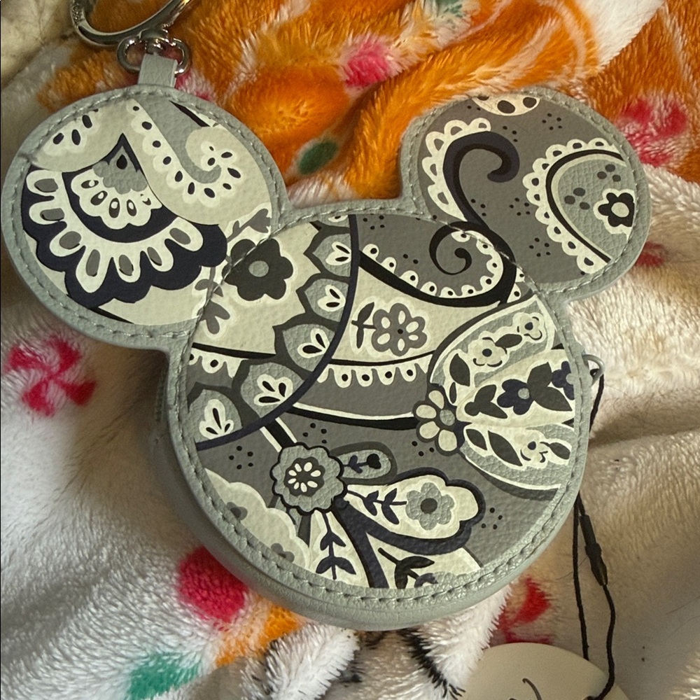 Vera Bradley Disney Mickey Ear Coin Pouch - Light Gray